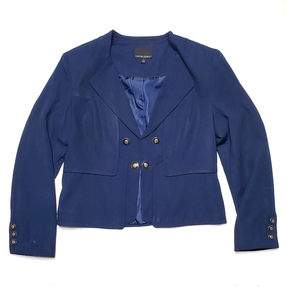 Cynthia Rowley Blazer Navy Blue Large